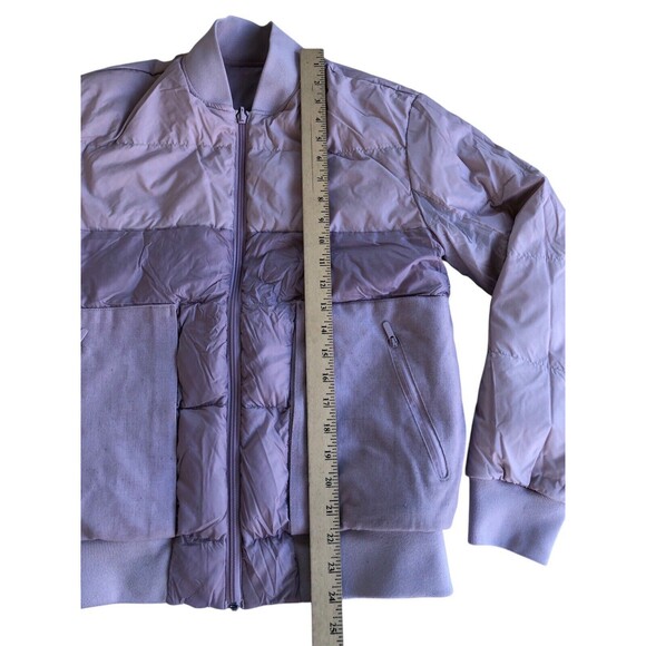 Lululemon Jacket Womens 4 Roam Far Wool Bomber Goose Down 3-in-1 Puffer Pink - Picture 8 of 10